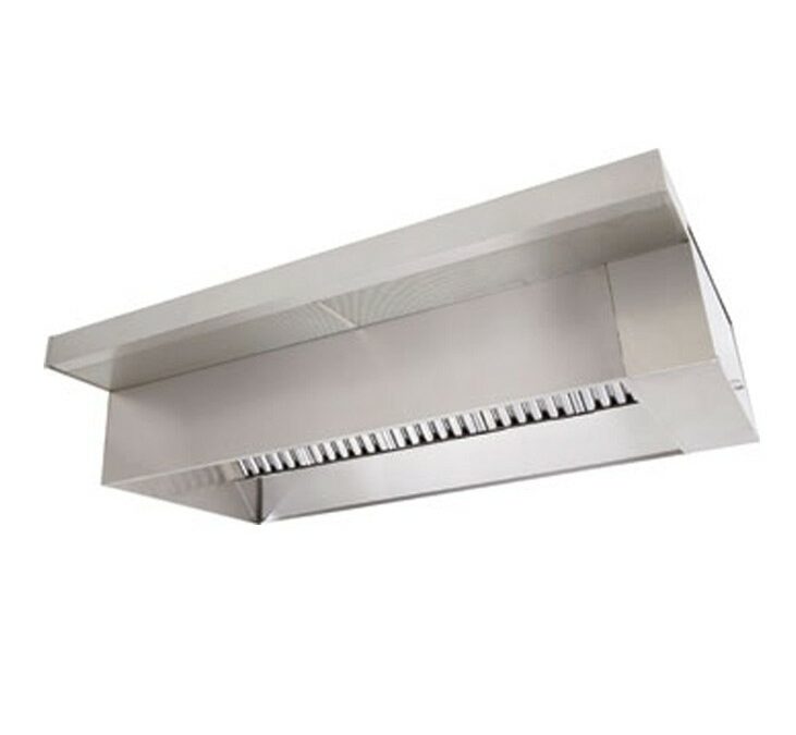 Exhaust Only Hood with Front Supply Plenum